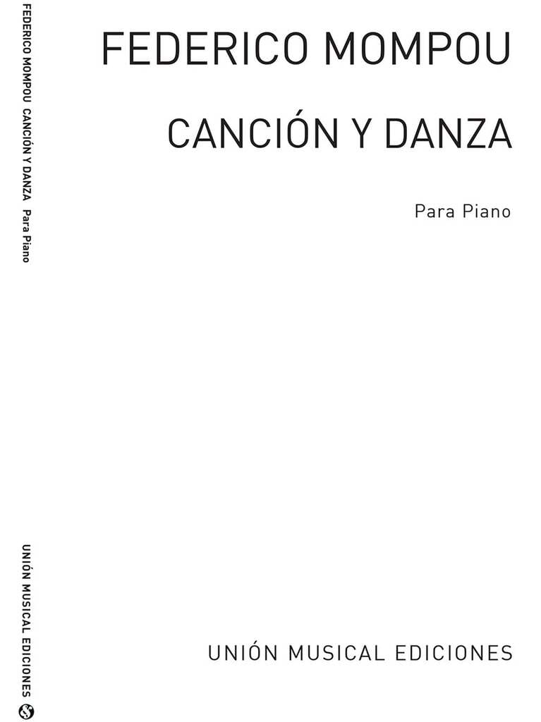 Cancion Y Danza 2 Mompou Partition Piano