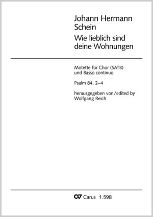 Wie lieblich sind deine Wohnungen Johann Hermann Schein Partition