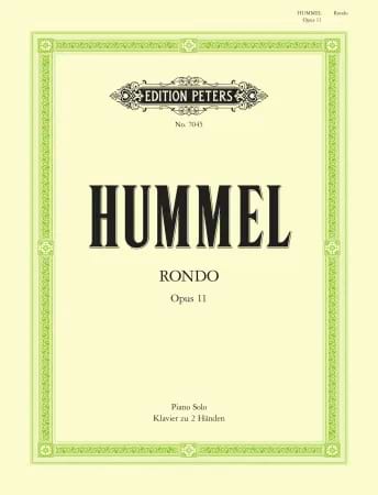 Rondo op.11 Johann Nepomuk Hummel Partition Piano
