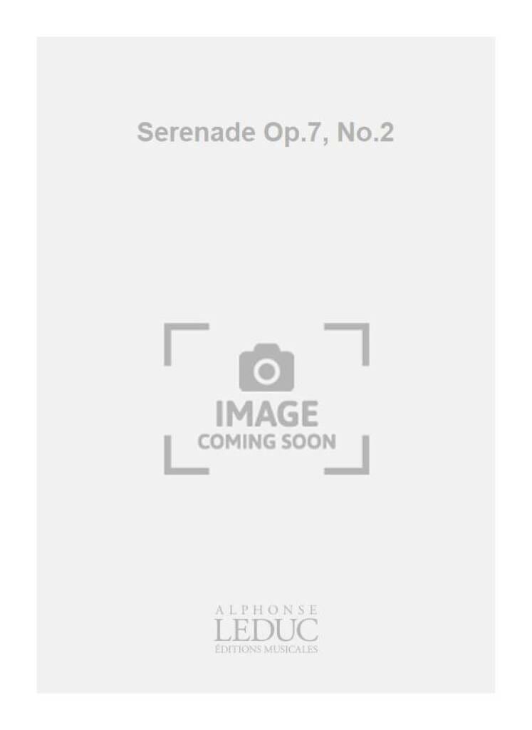 Sérénade Op. 7. Soprano PIERNE Partition Mélodies