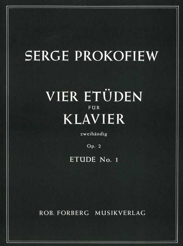 Etude Op. 2-1 PROKOFIEV Partition Piano