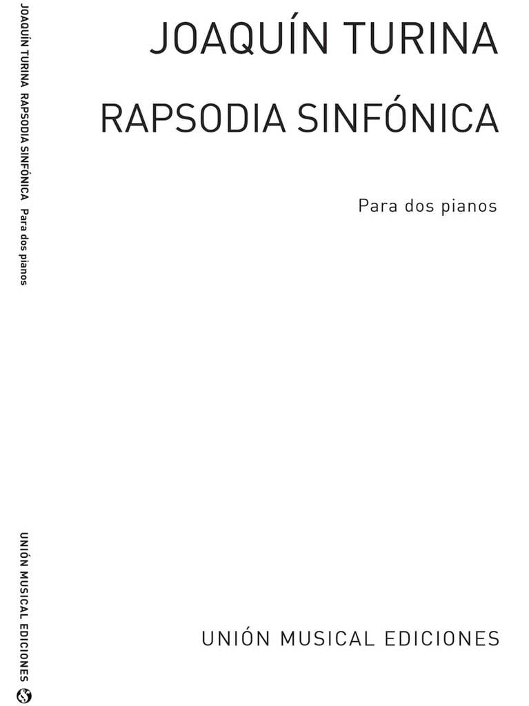 Rapsodia Sinfonica TURINA Partition Piano