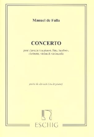 Concerto. PARTIE SOLISTE DE FALLA Partition Clavecin