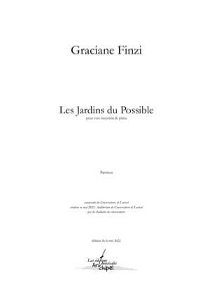 Parcourir les pages Les Jardins du Possible - Graciane Finzi - Partition - Mélodies