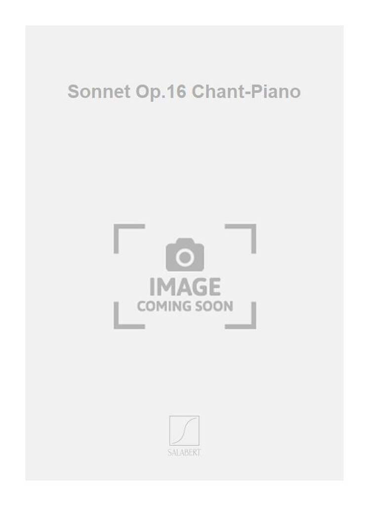 Sonnet op. 16 Alfredo Casella Partition Mélodies