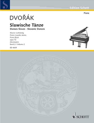 Danses Slaves 4 Mains Opus 72 Volume 2 DVORAK Partition Piano