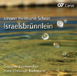 Israelsbrünnlein 2 CD Johann Hermann Schein Partition Chœur