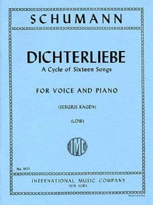 Dichterliebe Opus 48 Voix Grave SCHUMANN Partition Mélodies