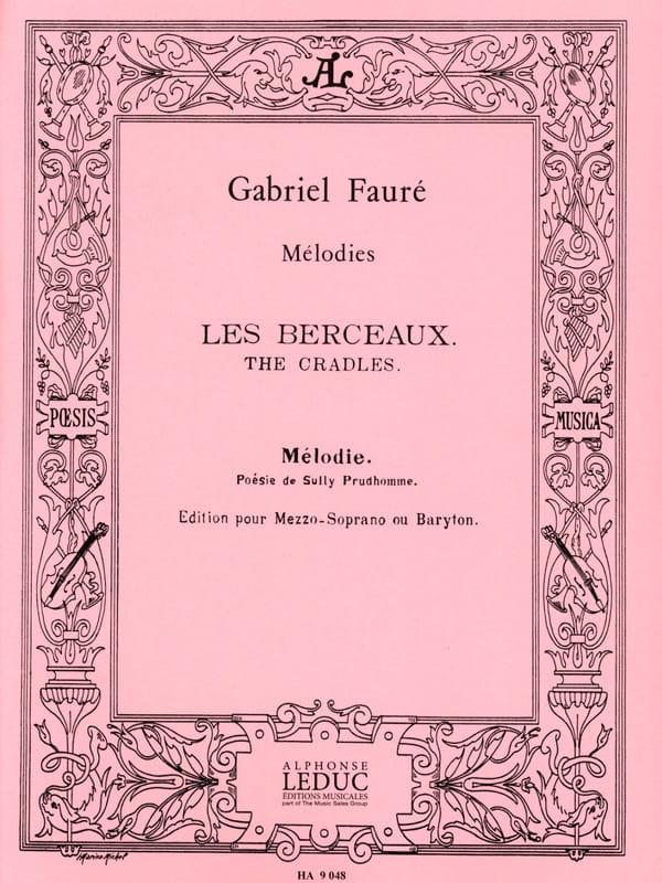 Les Berceaux. Voix Moyenne FAURÉ Partition Mélodies
