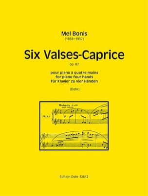 Six Valses-Caprice op. 87 - Piano 4 Mains Mel Bonis Partition Piano