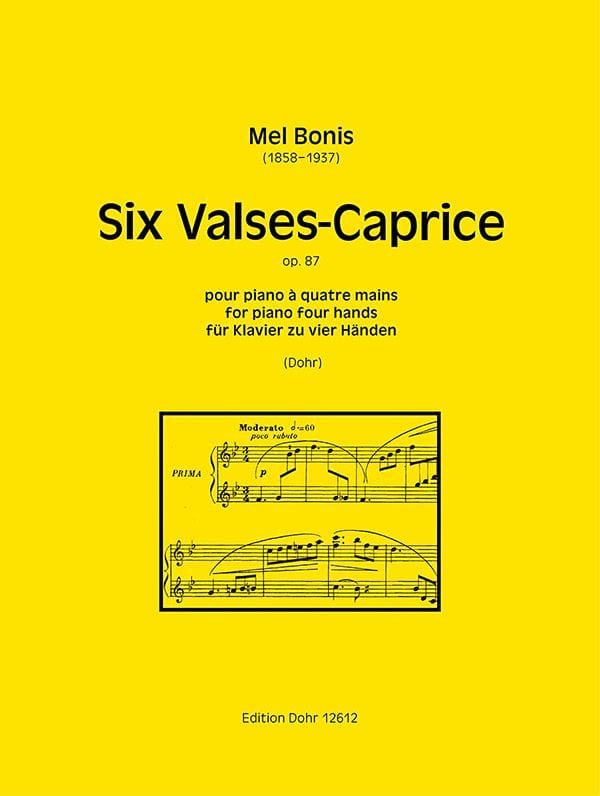 Six Valses-Caprice op. 87 - Piano 4 Mains Mel Bonis Partition Piano