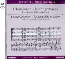 Missa Solemnis op. 123. 2 CD Alto BEETHOVEN Partition Chœur