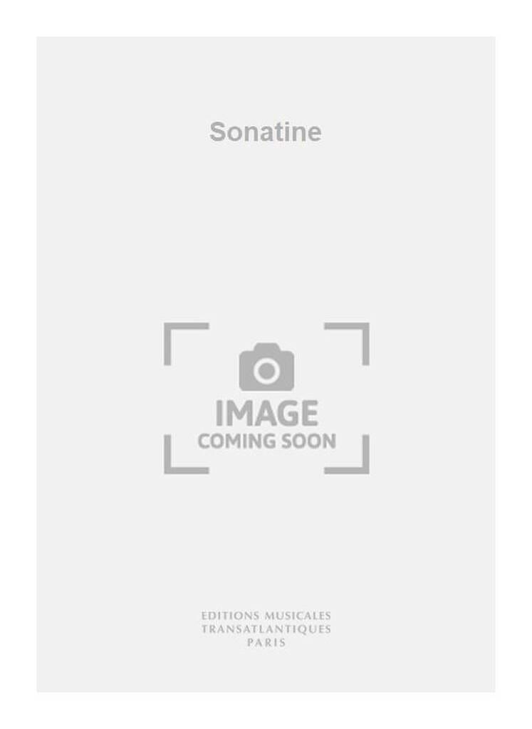Sonatine Op. 354 MILHAUD Partition Piano
