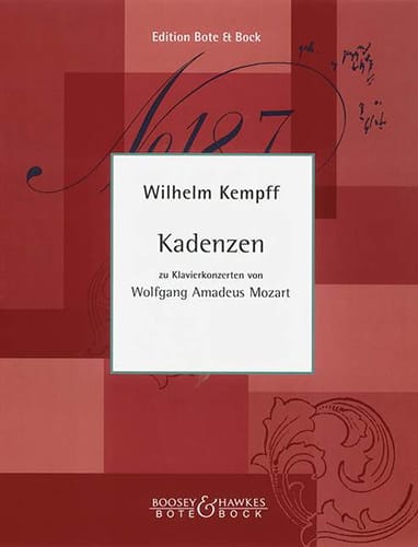 Cadences pour les concertos de piano de Mozart - Wilhelm Kempff