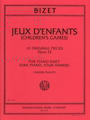 Jeux D'enfants BIZET Partition Piano