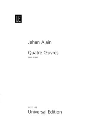 4 Oeuvres Jehan Alain Partition Orgue