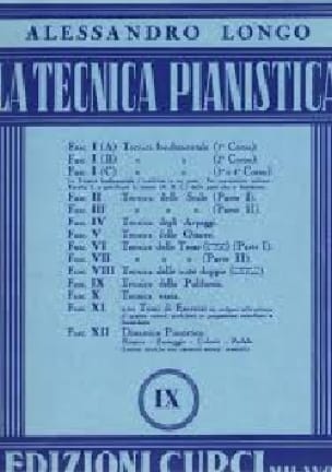 Tecnica Della Polifonia. Volume 9 Alessandro Longo Partition Piano