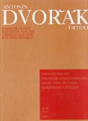 Impressions Poétiques Opus 85 DVORAK Partition Piano