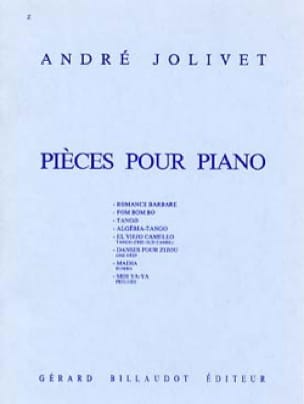 Pièces pour Piano André Jolivet Partition Piano