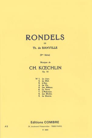 Rondels - 3ème Série. Op. 14 Charles Koechlin Partition Mélodies