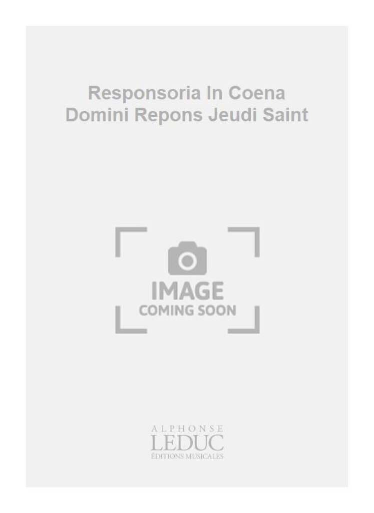 Responsoria In Coena Domini HAYDN Partition Chœur