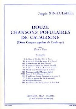 12 chansons populaires de Catalogne Volume 2 - Joaquin Nin-Culmell