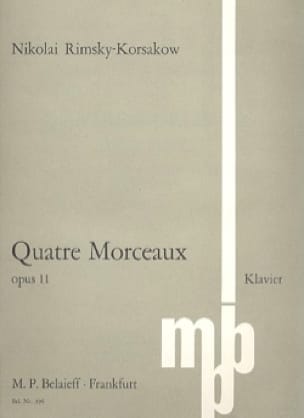 Morceaux Op. 11 - RIMSKY-KORSAKOV - Partition - Piano