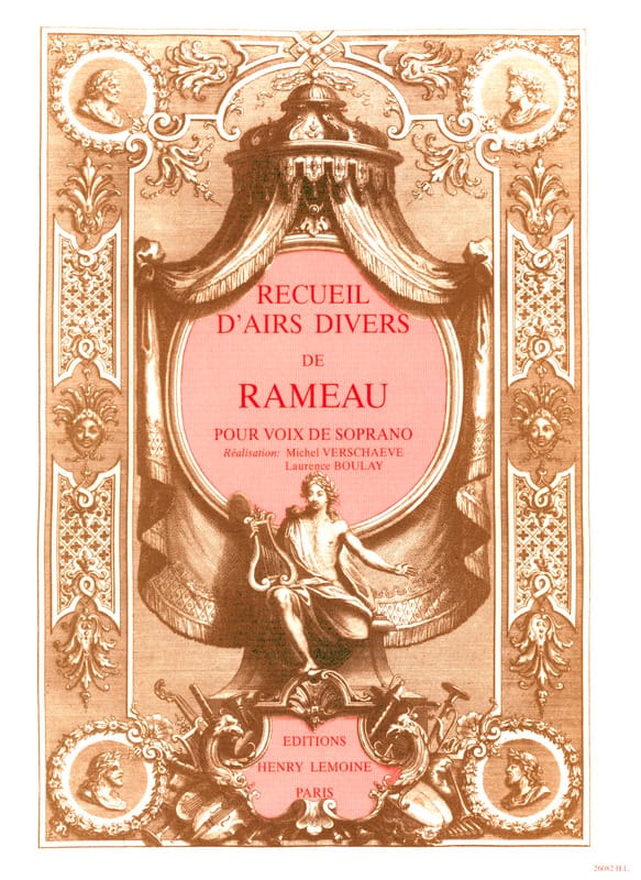 Recueil d'airs Volume 1. Soprano RAMEAU Partition Opéras