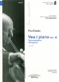 Voz y piano. Volume 3 Pablo Casals Partition Mélodies
