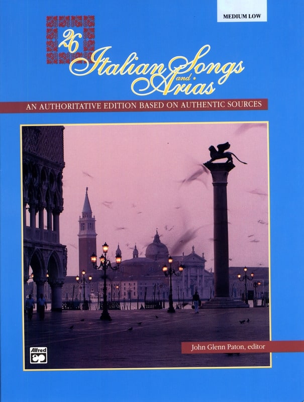 26 Italian Songs And Arias Medium Low Partition Mélodies
