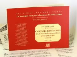 Cantates Françaises Livre 3 - Jean-Baptiste, dit Batistin Stuck