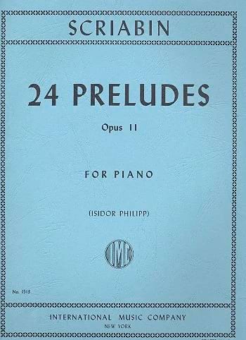 24 Préludes Op. 11 SCRIABINE Partition Piano