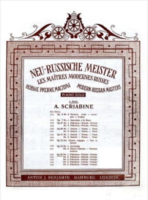 5 Préludes Op. 74 SCRIABINE Partition Piano