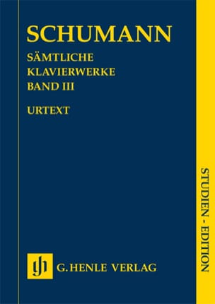 Oeuvre Pour Piano Volume 3 - Edition de Poche - SCHUMANN - Partition