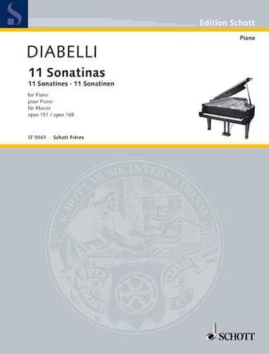 Sonatines Opus 151 et 168 - DIABELLI - Partition - Piano