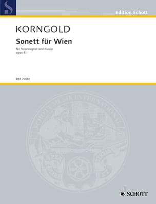 Sonett Für Wien Op. 41 KORNGOLD Partition Mélodies