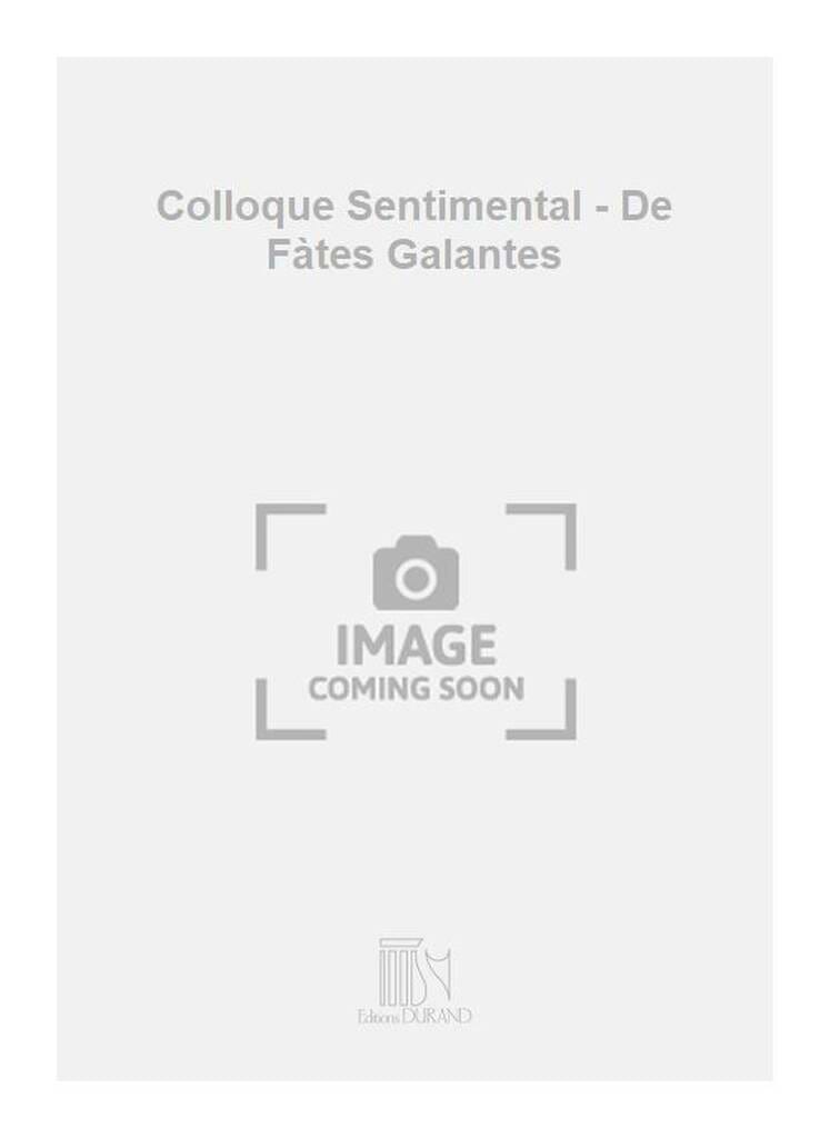 Colloque Sentimental Voix Haute DEBUSSY Partition Mélodies