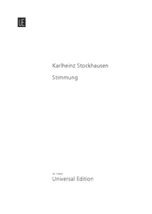 Stimmung STOCKHAUSEN Partition Chœur