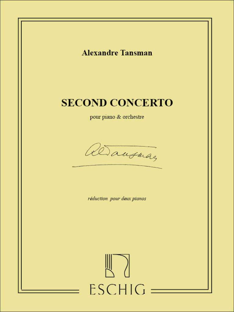 Concerto N°2 Alexandre Tansman Partition Piano