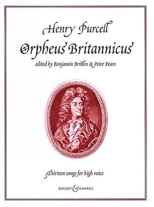 Orpheus Britannicus. 13 Songs PURCELL Partition Mélodies