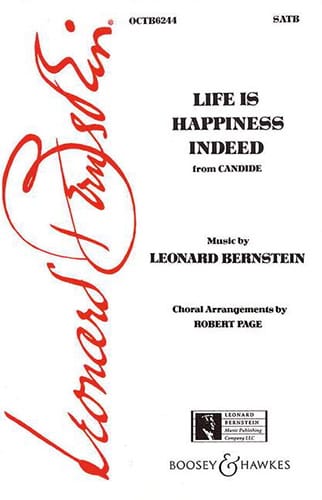 Life is happiness indeed. Candide BERNSTEIN Partition Chœur