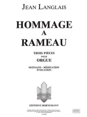 Hommage A Rameau Jean Langlais Partition Orgue