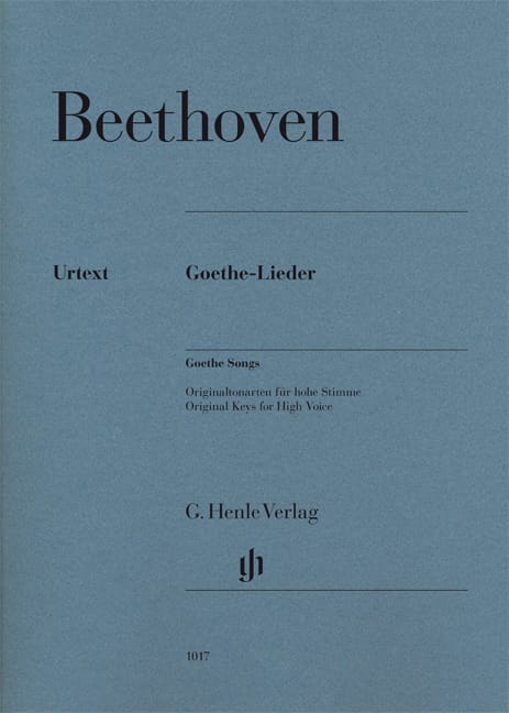 Goethe-Lieder BEETHOVEN Partition Mélodies