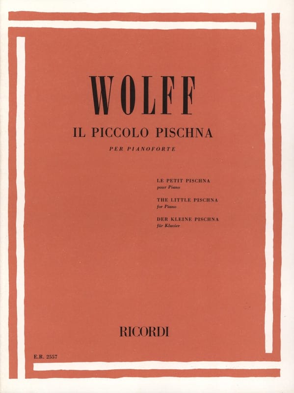 Il piccolo Pischna Bernhard Wolff Partition Piano