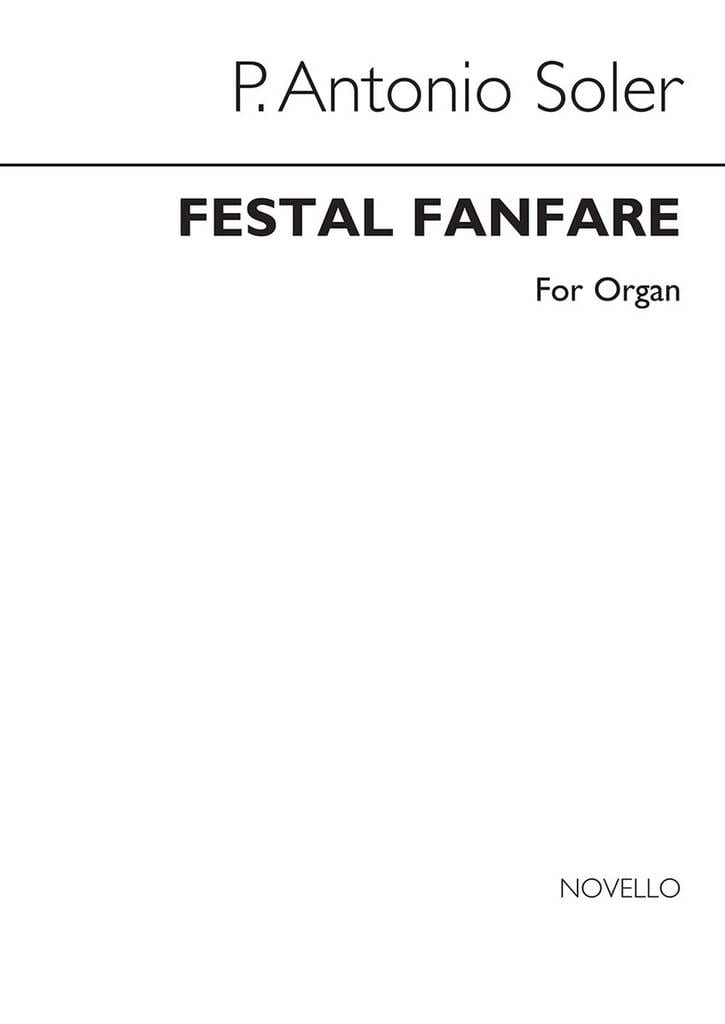 Festal Fanfare - Antonio Soler - Partition - Orgue