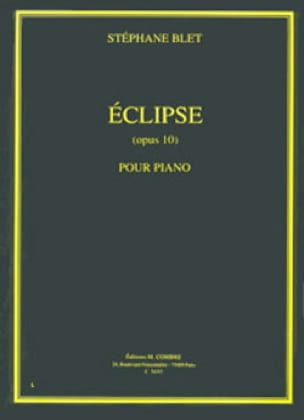 Eclipse Op. 10 Stéphane Blet Partition Piano