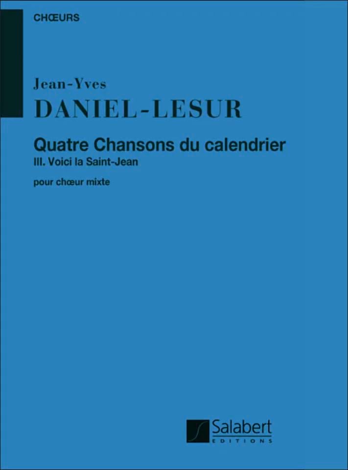Voici la Saint-Jean Daniel-Lesur Partition Chœur