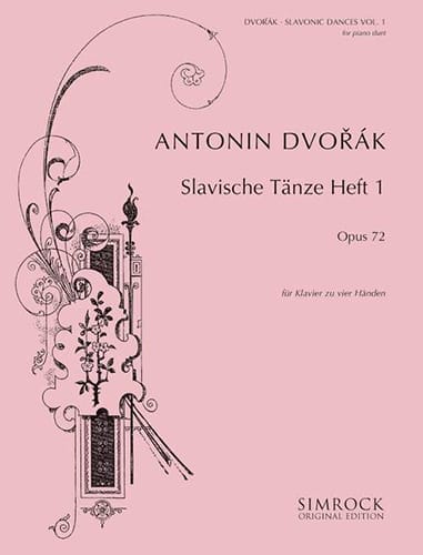 Danses Slaves Opus 72 Volume 1. 4 mains - DVORAK - Partition - Piano
