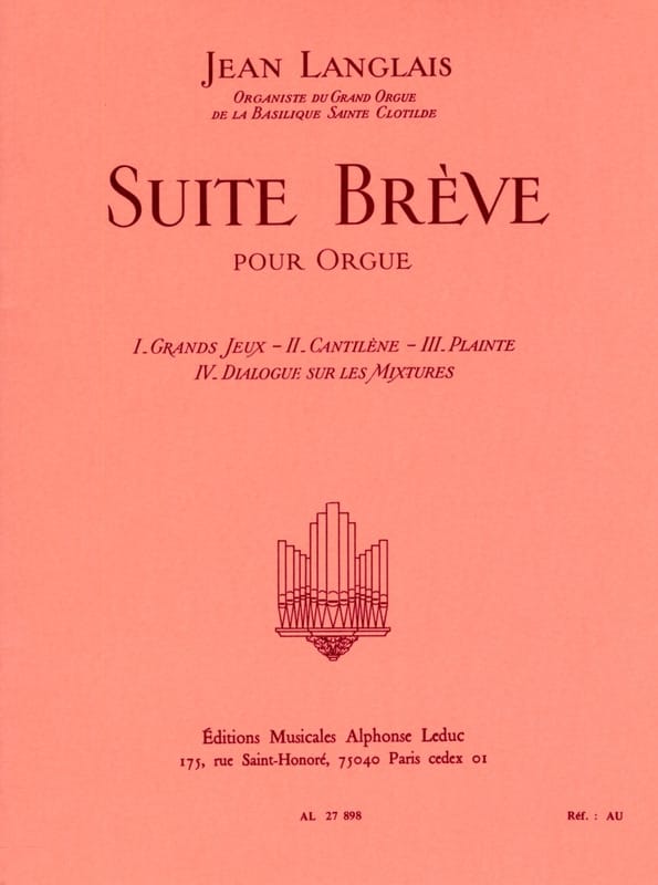 Suite Brève Jean Langlais Partition Orgue