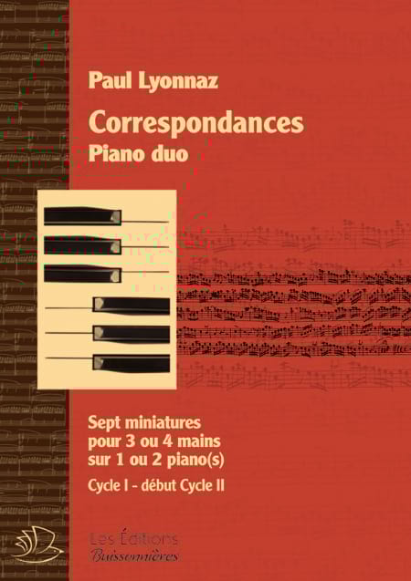 Correspondances - Piano Duo Paul Lyonnaz Partition Piano